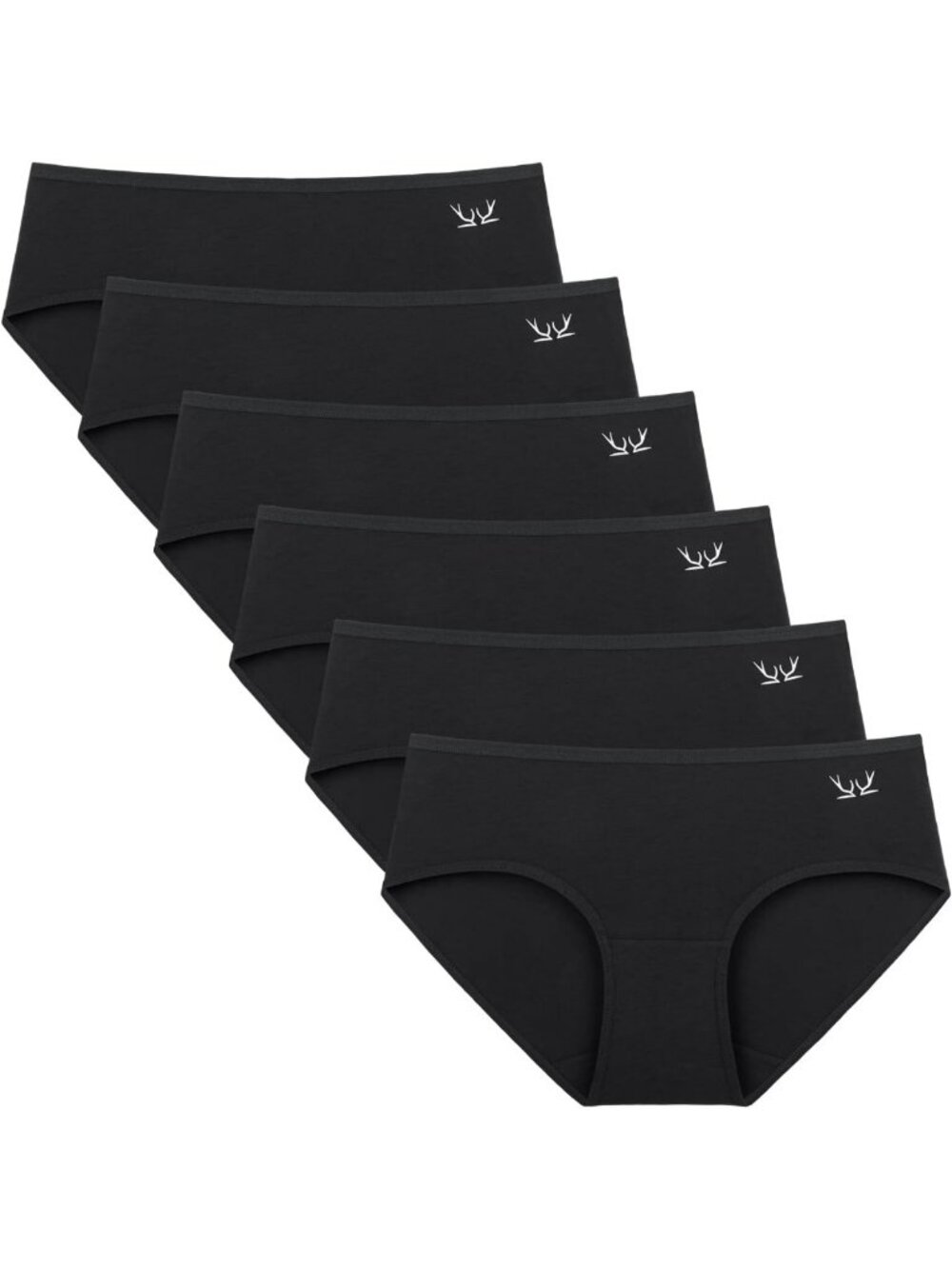 Soft Cotton Hipster Panties - Breathable Women's Briefs, 5 or 6 Pack, Comfy Fit